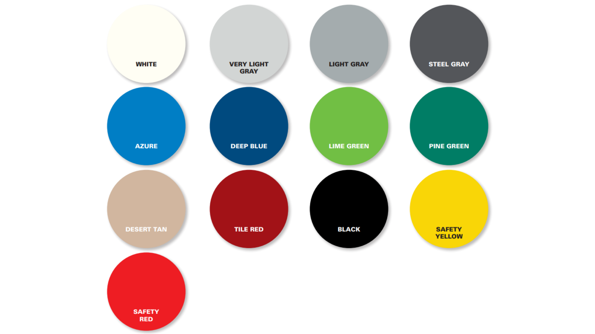 Epoxy Flooring Color Chart Dream Garage